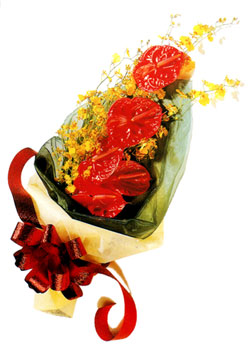 özel 5 adet antorium buketi   İstanbul Çiçek Satışı çiçek gönderme sitemiz güvenlidir 
