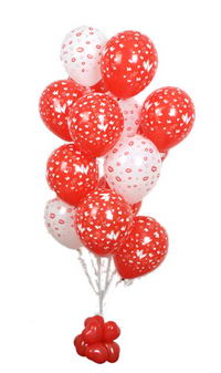 Sevdiklerinize 17 adet uçan balon demeti yollayin.  İstanbul Çiçek Satışı internetten çiçek satışı 