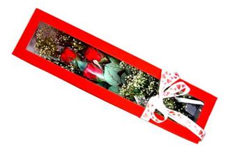  İstanbul Çiçek Satışı hediye çiçek yolla  Kutuda 3 adet gül