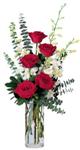  İstanbul Çiçek Satışı online çiçek gönderme sipariş  cam yada mika vazoda 5 adet kirmizi gül