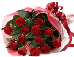  İstanbul Çiçek Satışı anneler günü çiçek yolla  10 adet kipkirmizi güllerden buket tanzimi