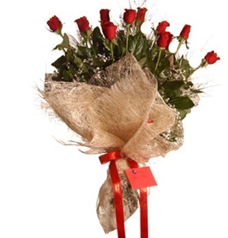  İstanbul Çiçek Satışı çiçek servisi , çiçekçi adresleri  10 adet kırmızı gülden görsel buket