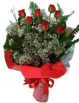 7 kırmızı gül buketi  İstanbul Çiçek Satışı çiçek servisi , çiçekçi adresleri 