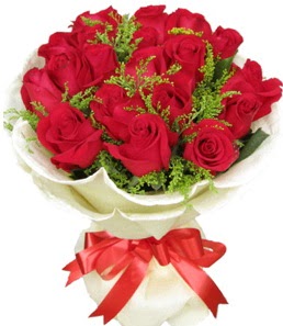 19 adet kırmızı gülden buket tanzimi  İstanbul Çiçek Satışı çiçek servisi , çiçekçi adresleri 