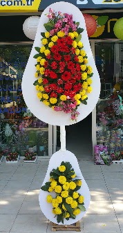 Düğün nikah açılış Çiçeği Çift katlı sepet  İstanbul Çiçek Satışı internetten çiçek satışı 