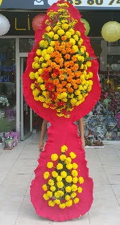 Çift katlı düğün nikah açılış çiçeği  İstanbul Çiçek Satışı çiçek mağazası , çiçekçi adresleri 
