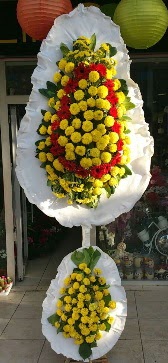Çift katlı düğün açılış çiçek modeli  İstanbul Çiçek Satışı çiçek siparişi sitesi 