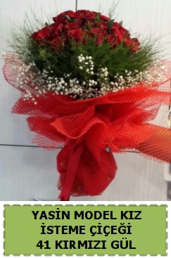 41 Adet kırmızı gül kız isteme çiçeği  İstanbul Çiçek Satışı çiçek gönderme sitemiz güvenlidir 