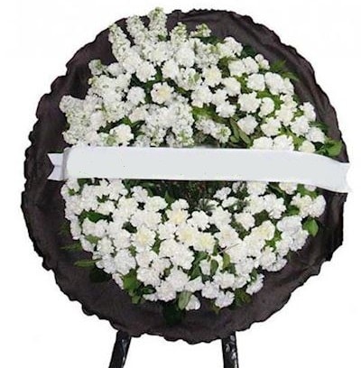 Cenaze çelengi çiçeği modelleri  İstanbul Çiçek Satışı internetten çiçek satışı 
