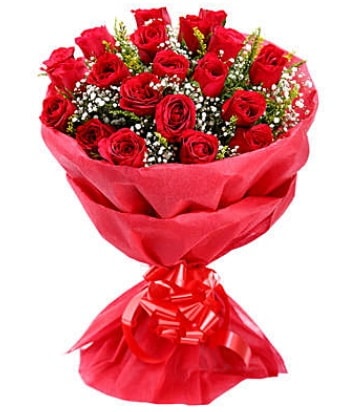 21 adet kırmızı gülden modern buket  İstanbul Çiçek Satışı çiçek gönderme 