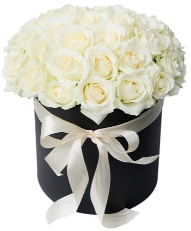 41 adet beyaz gül kutuda söz  İstanbul Çiçek Satışı çiçek satışı  süper görüntü