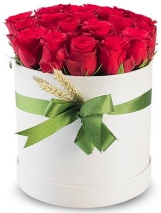 25 adet özel kutuda kırmızı gül  İstanbul Çiçek Satışı cicekciler , cicek siparisi  söz çiçekler